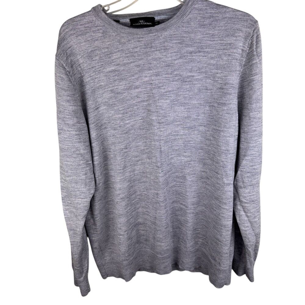 Rodd & Gunn Extra Fine Merino Wool Round Neck Sweater XL Pullover Classic Gray